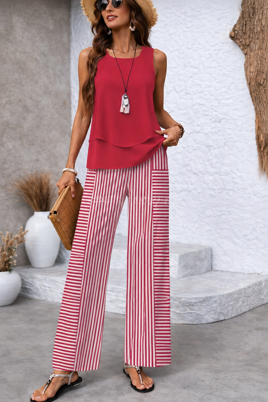 Rosavienne | Conjunto Riviera a rayas