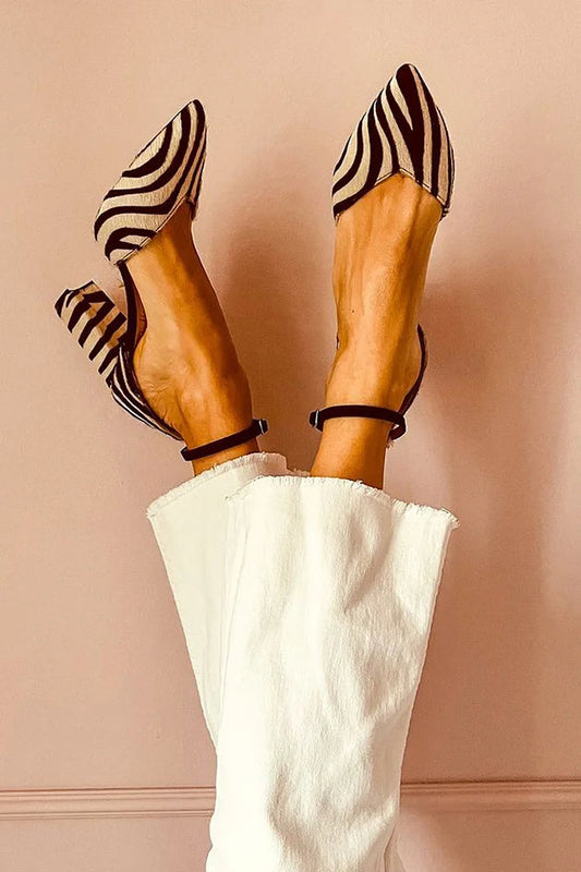 Selene | Zapatos de tacón Zebra Couture