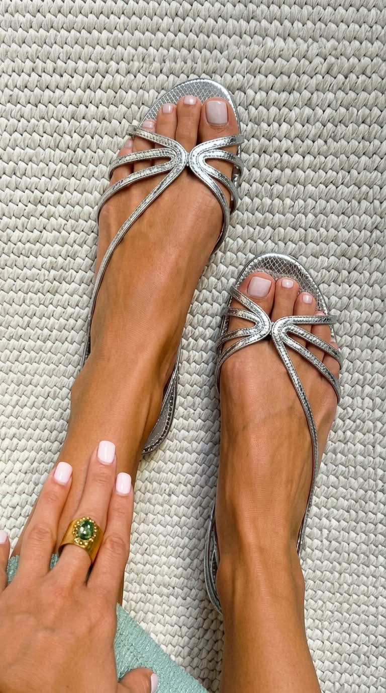Serafina | Sandalias doradas «Essenza Estiva»