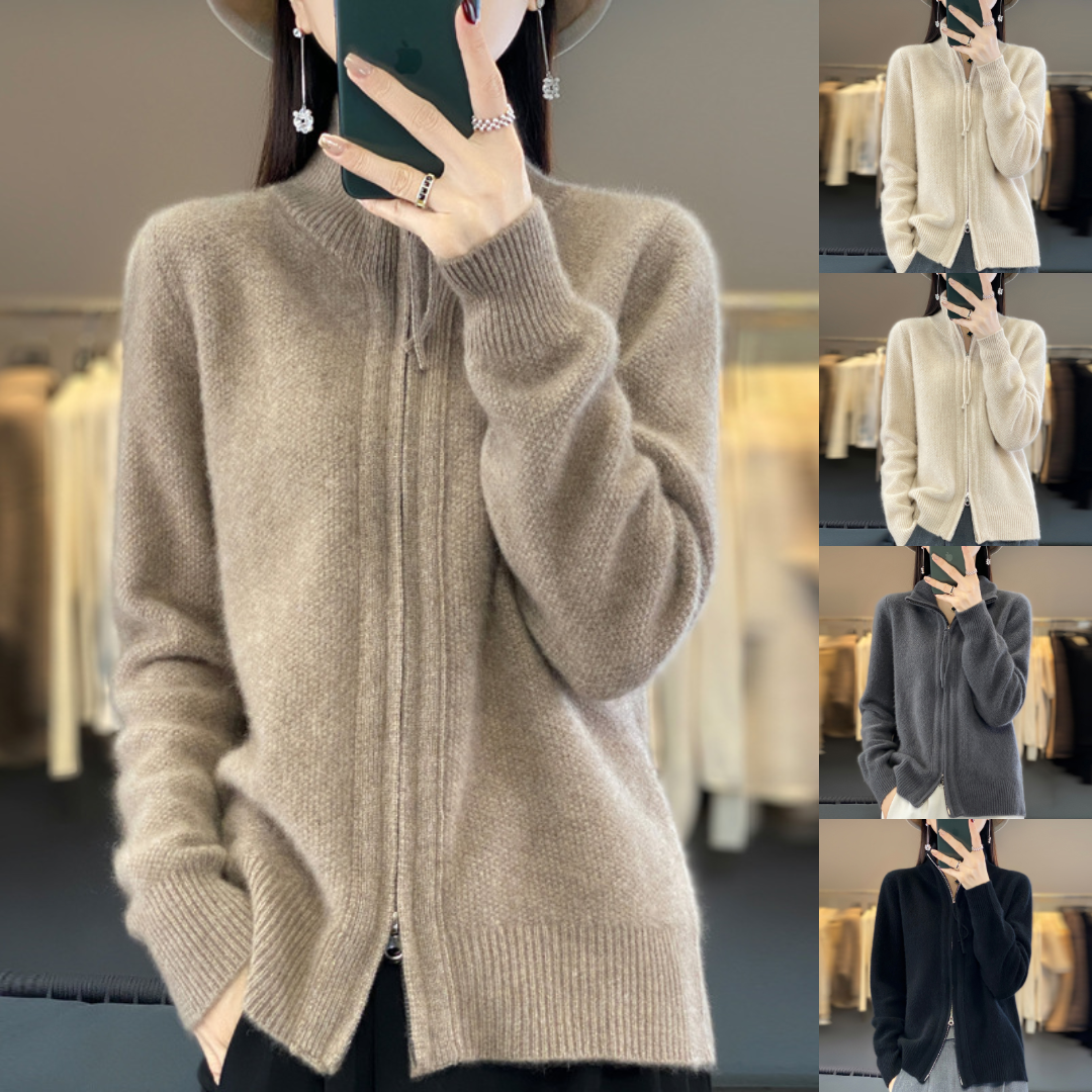 Luna | Soft Zip-Up Cardigan