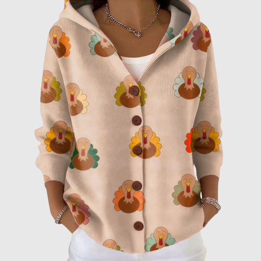 Pierina | Chaqueta de punto con capucha