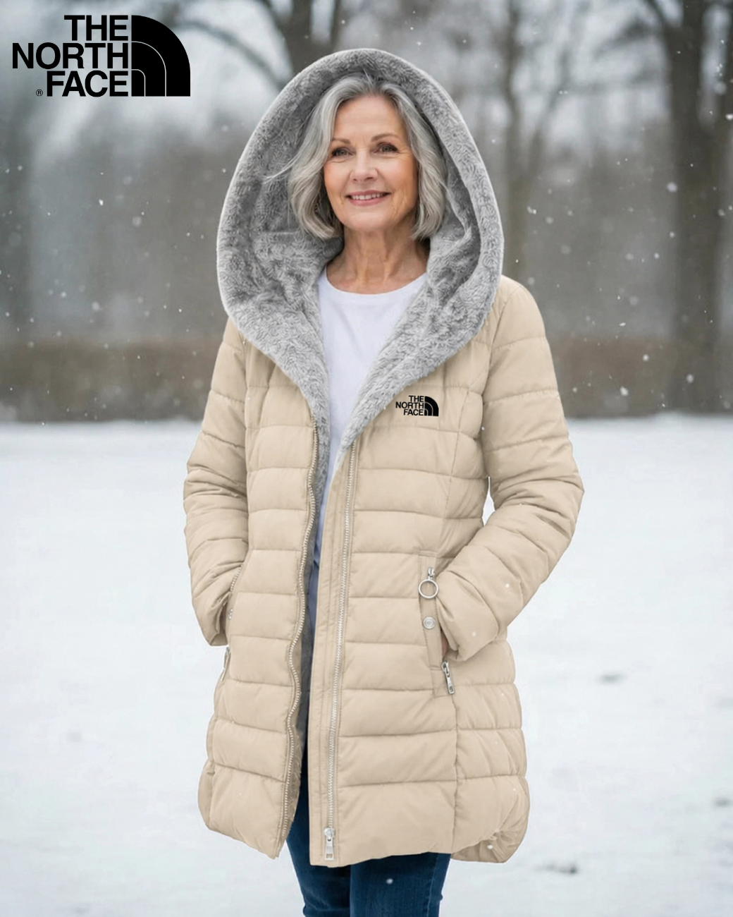 TNF  Fleece Lined Quilted Coat - CLEARANCE SALE