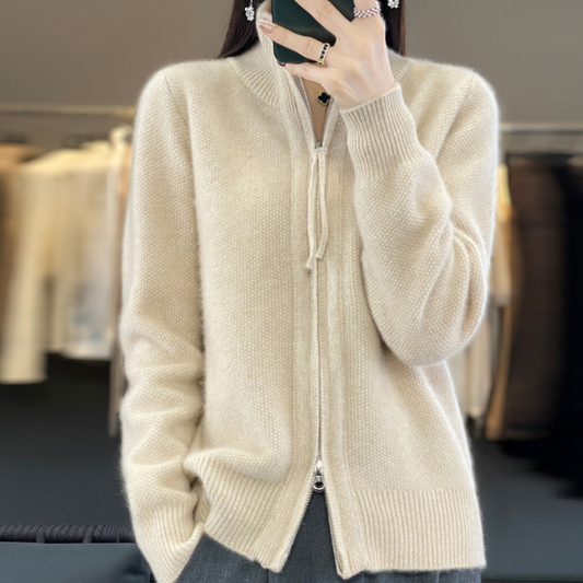 Luna | Soft Zip-Up Cardigan