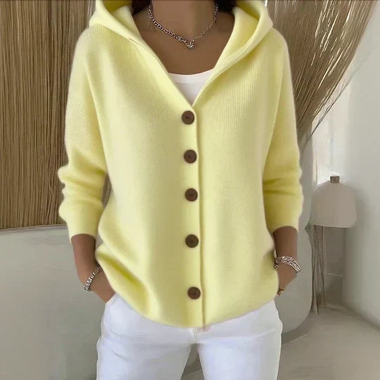 Zoé | Knitted Hooded Cardigan