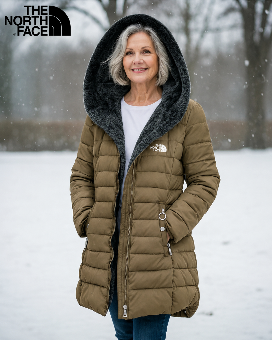 TNF  Fleece Lined Quilted Coat - CLEARANCE SALE