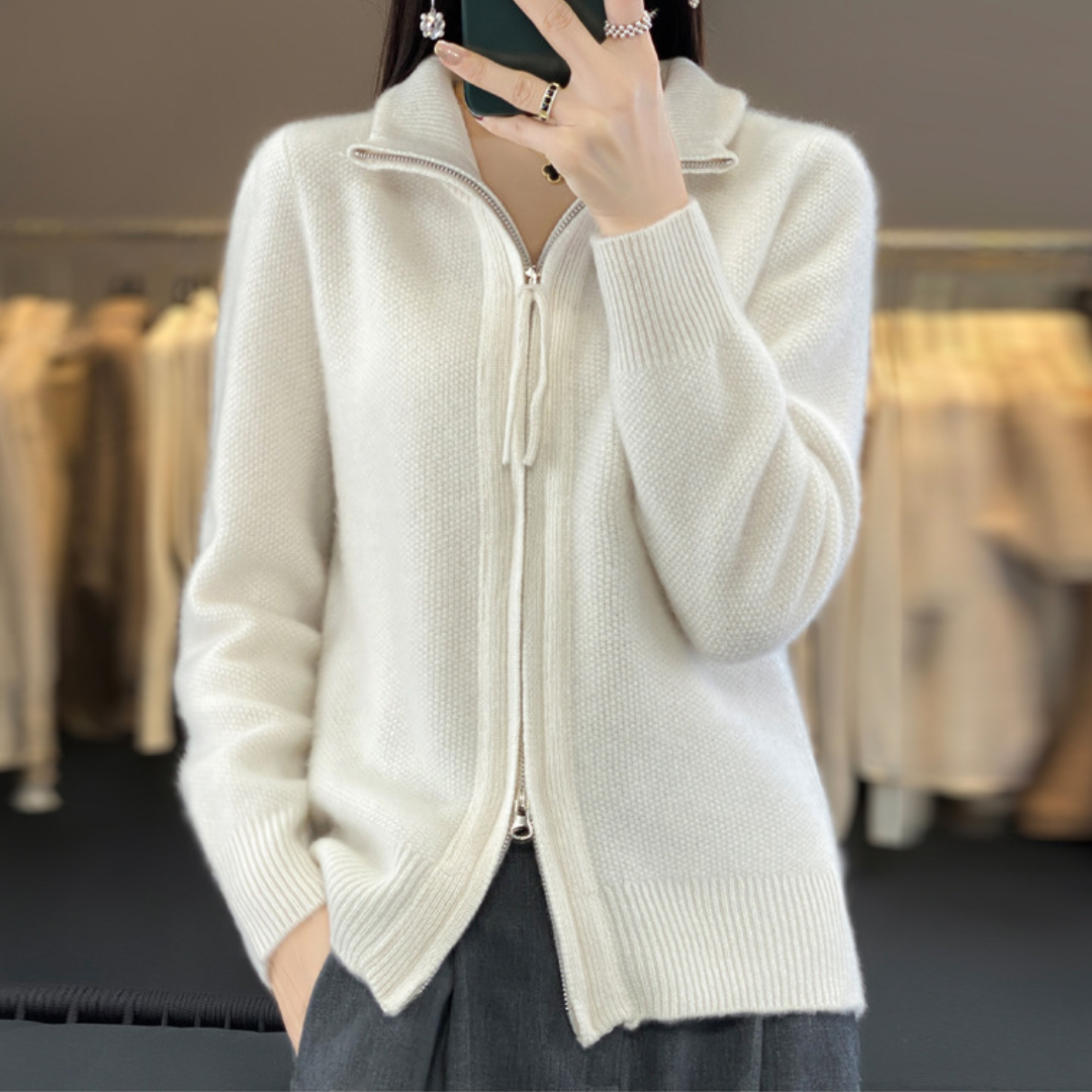 Luna | Soft Zip-Up Cardigan