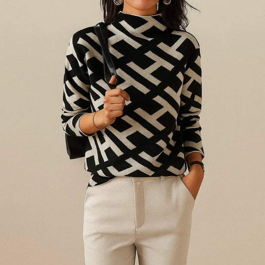 Nova | Geometric Knit Sweater
