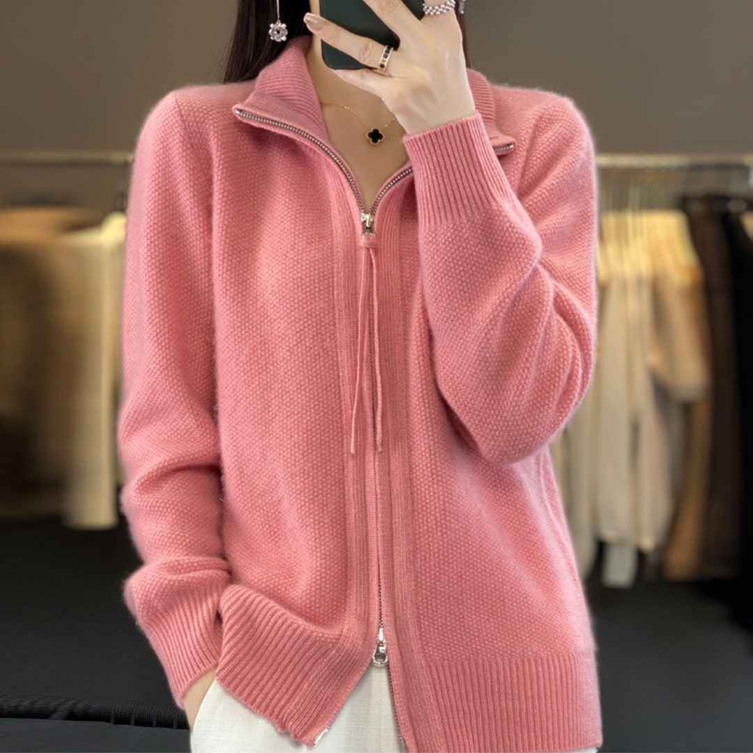 Luna | Soft Zip-Up Cardigan