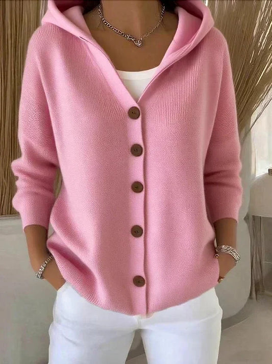 Zoé | Knitted Hooded Cardigan