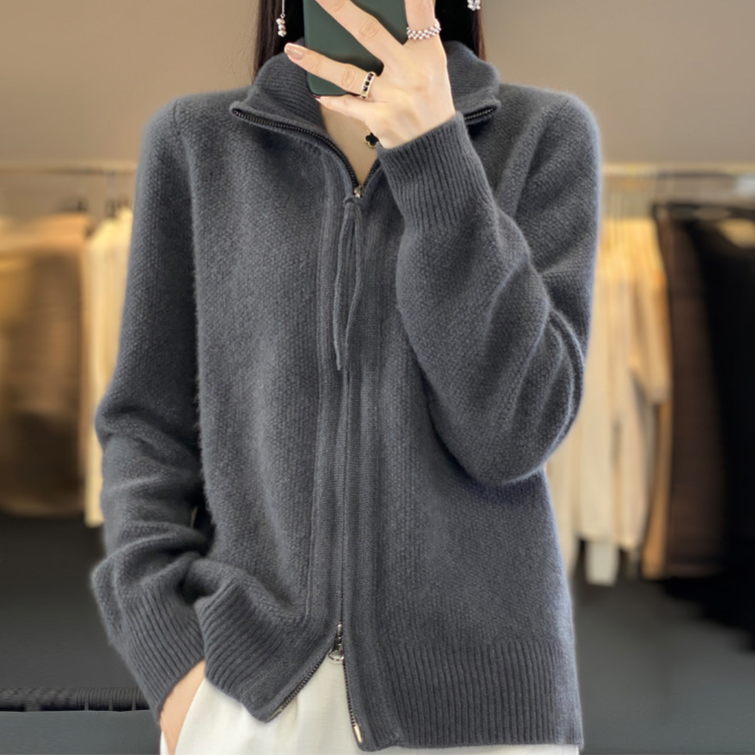 Luna | Soft Zip-Up Cardigan
