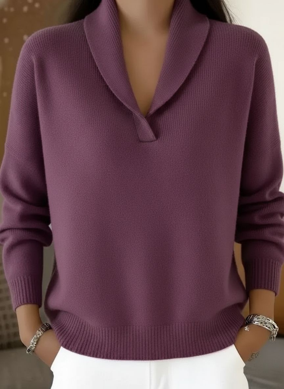 Elise™ | Jersey con cuello en V