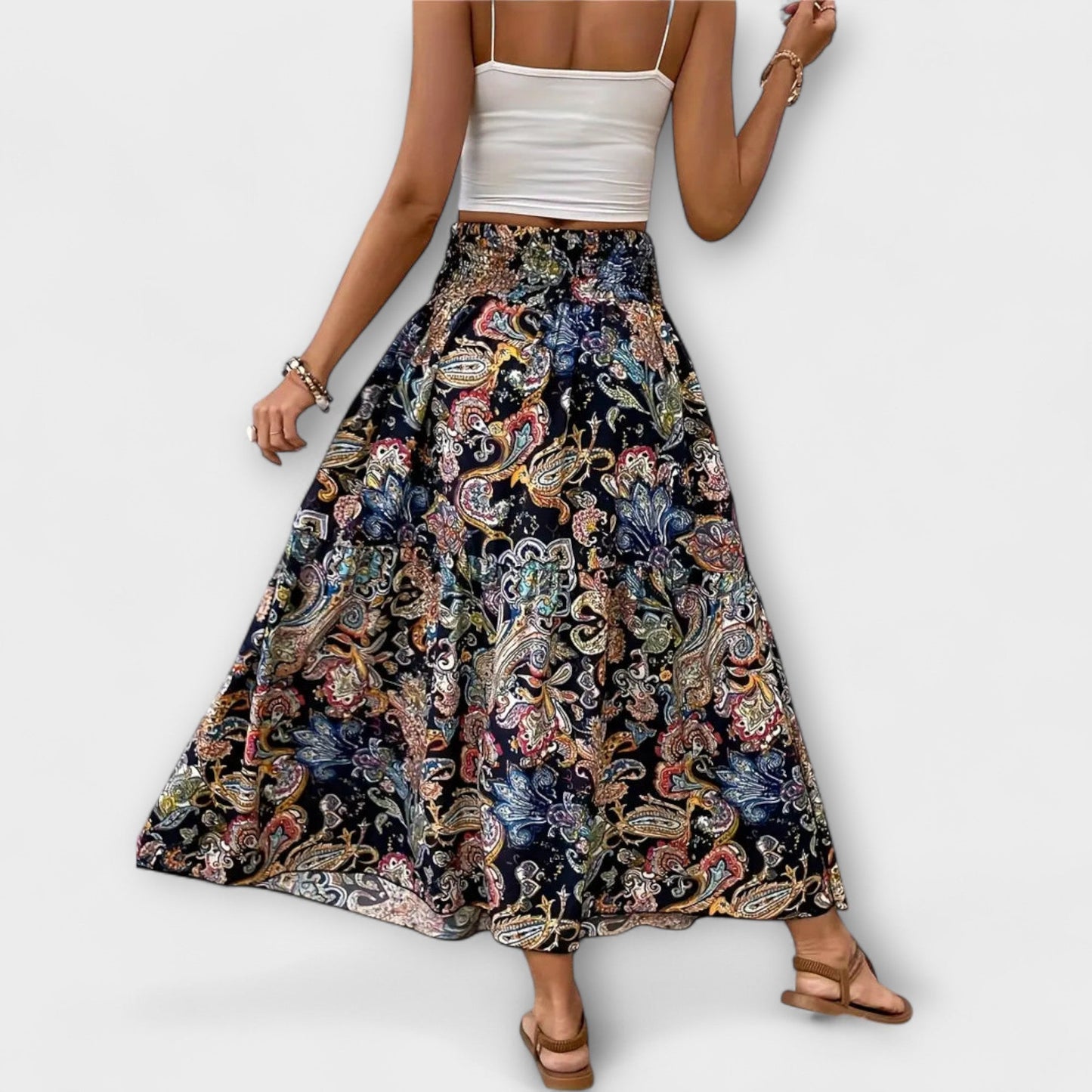 Vestido cómodo con estampado