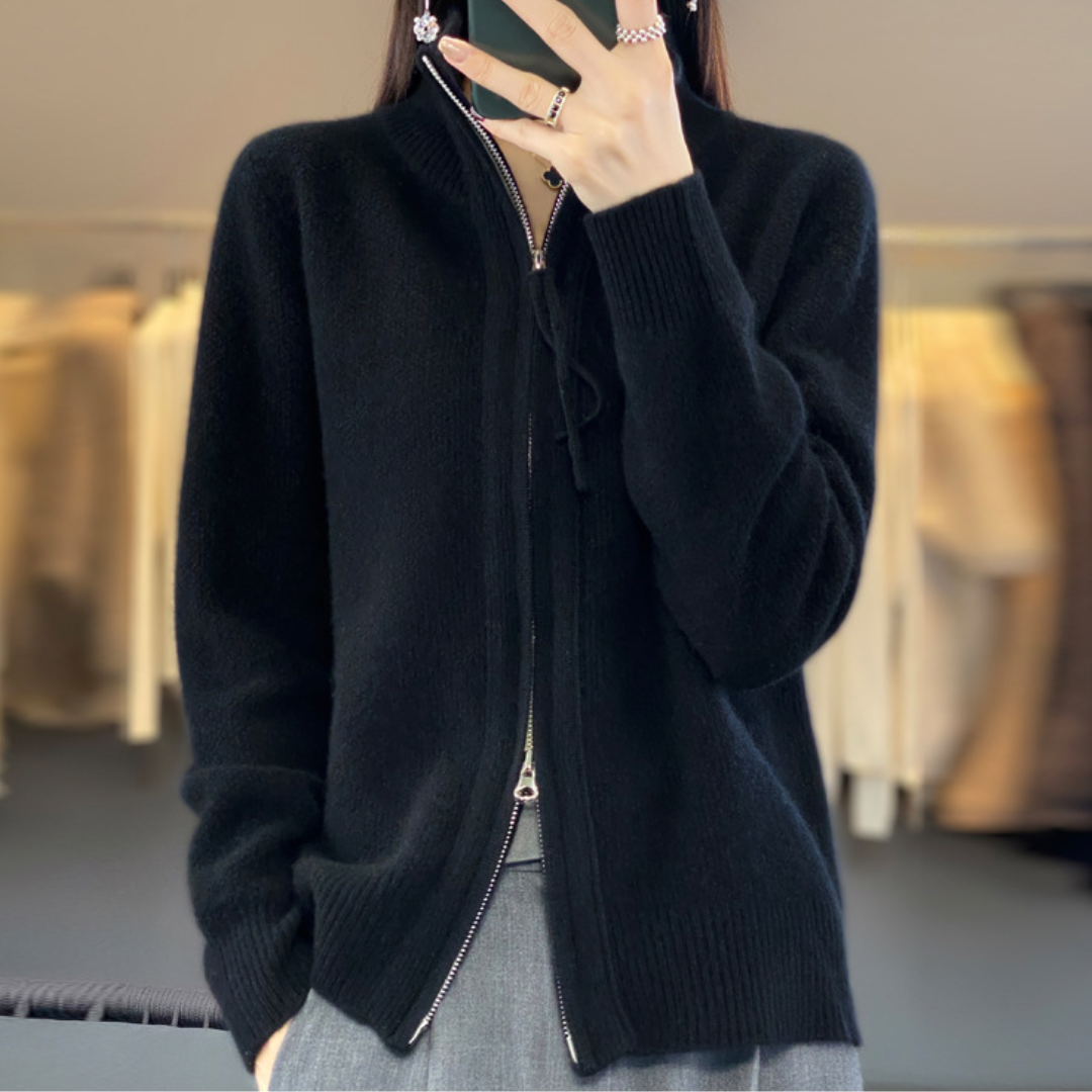 Luna | Soft Zip-Up Cardigan