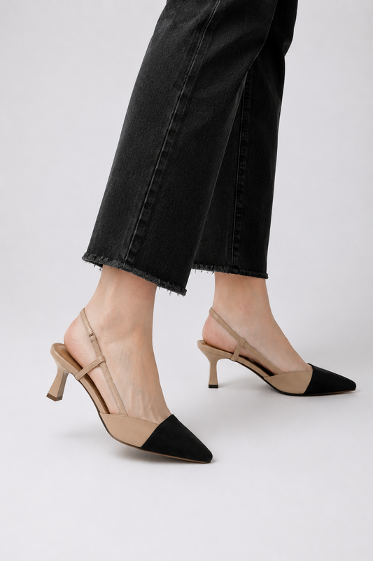 Bianca | Elegantes zapatos de salón con talón abierto