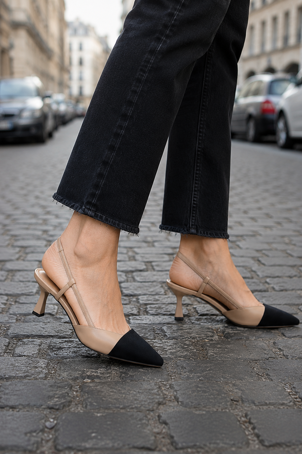 Bianca | Elegantes zapatos de salón con talón abierto
