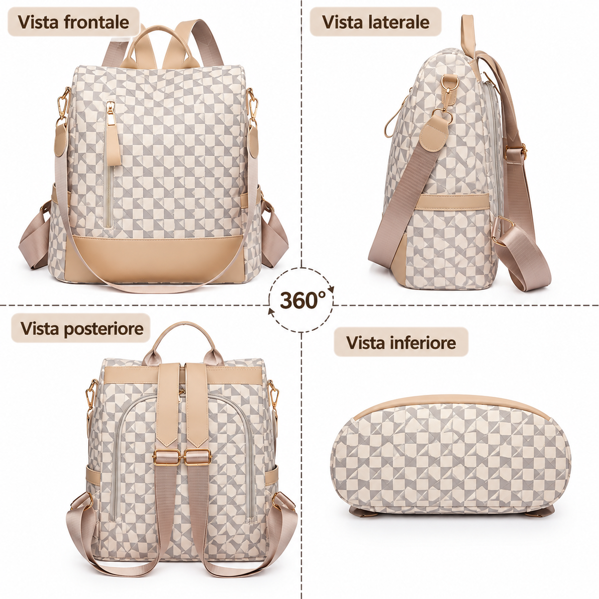Ippolita | Zaino Antifurto Convertibile Nero