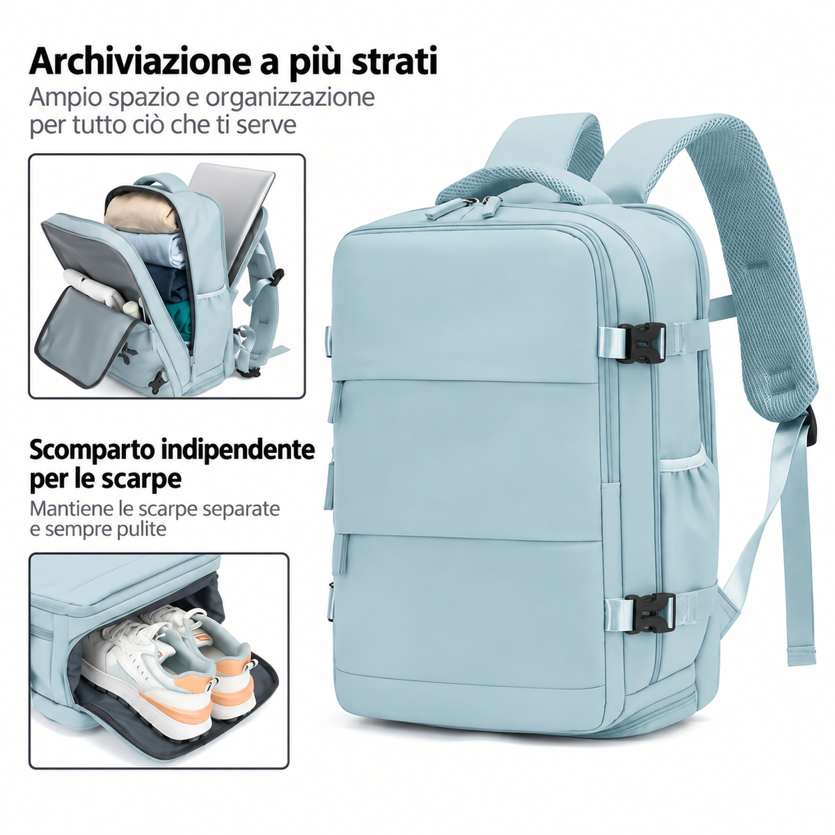 Tarsilla | Zaino da Viaggio 40 Litri