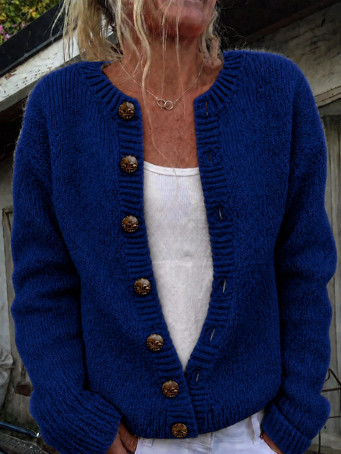 Foxfield™ | Cárdigan de punto vintage para mujer