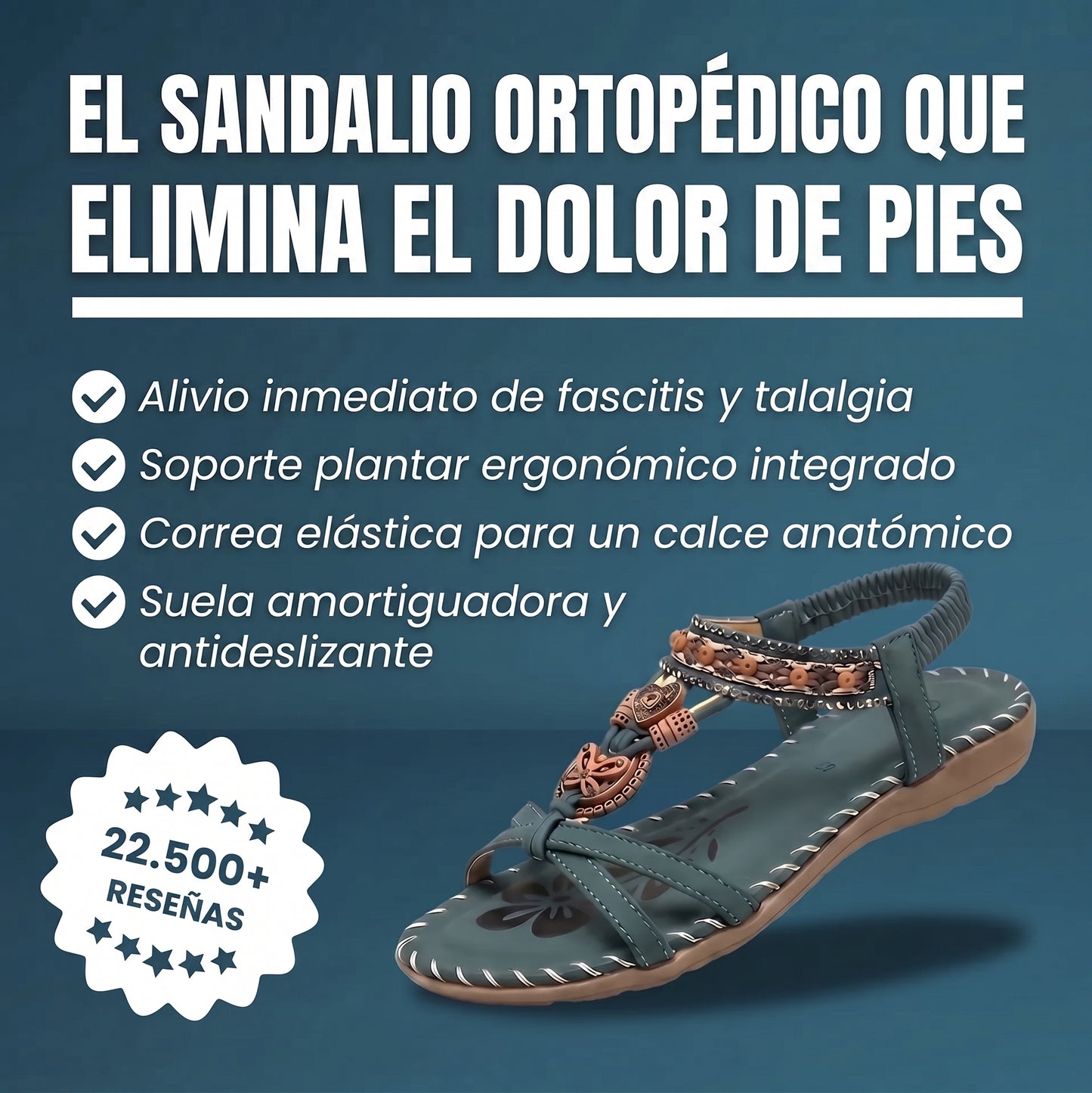 Sandalias ortopédicas cómodas de Nadá
