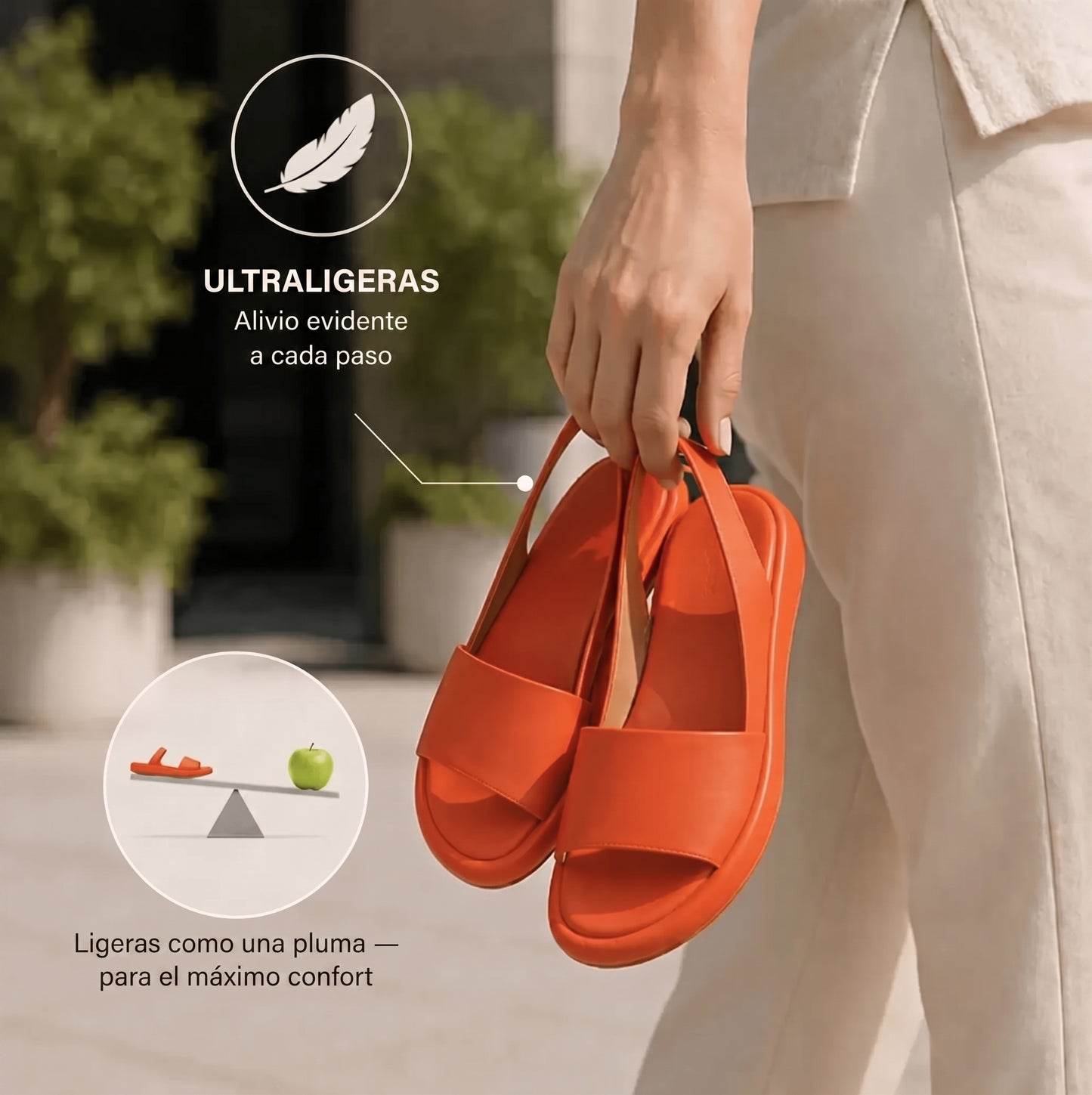 Sandalias ortopédicas cómodas de María