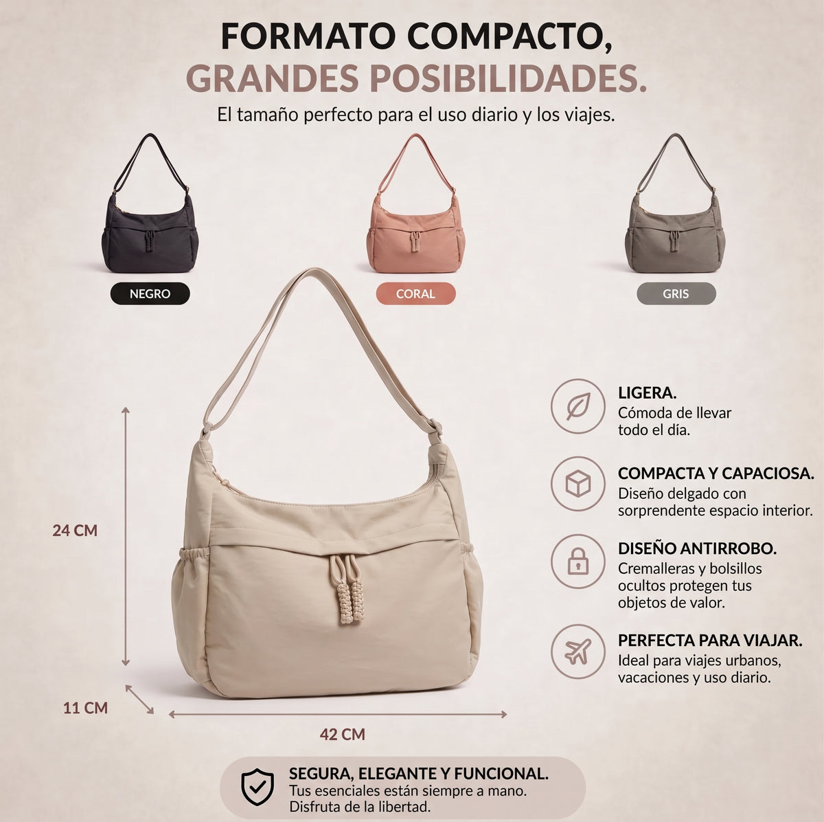 2x1 Bolso Cruzado Valeune | Llévate el segundo de regalo
