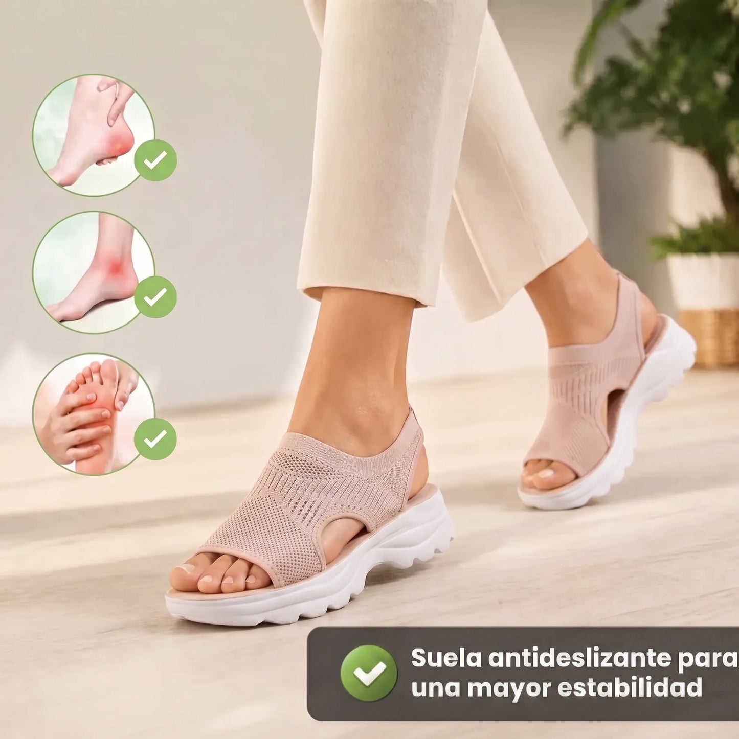 Sandalias ortopédicas antideslizantes Noara