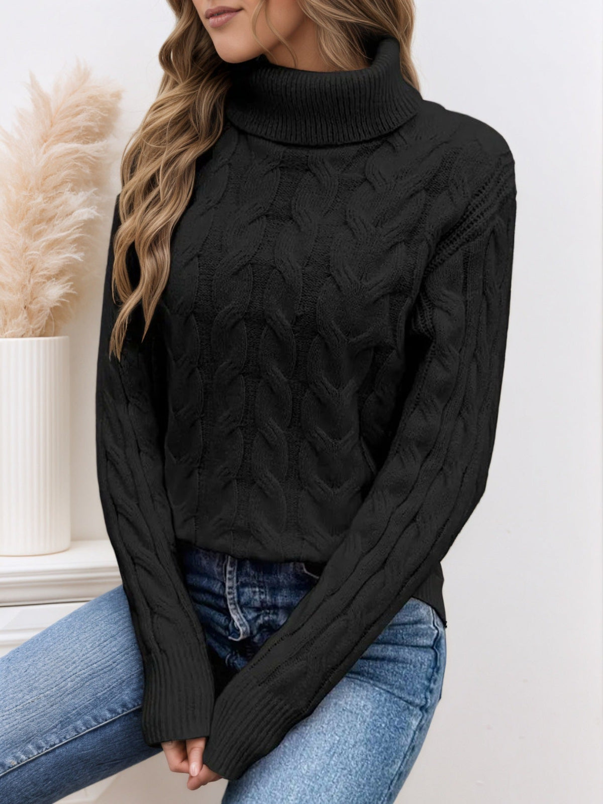 Nova Cozy Cable Turtleneck