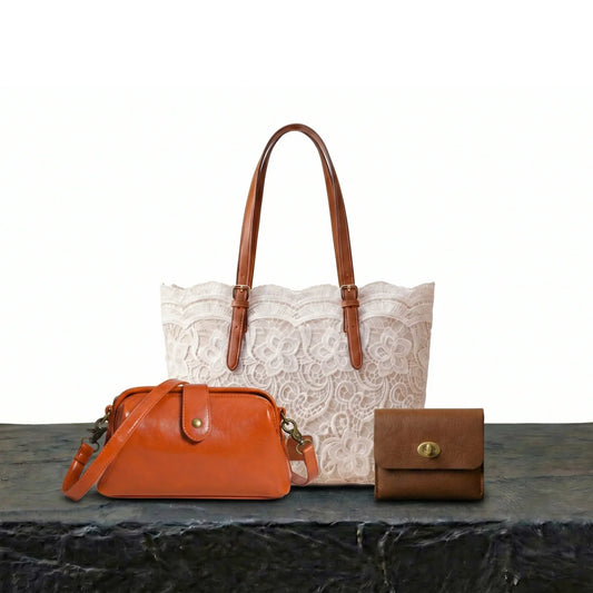 Conjunto Ibiza | Bolso grande, pequeño y cartera