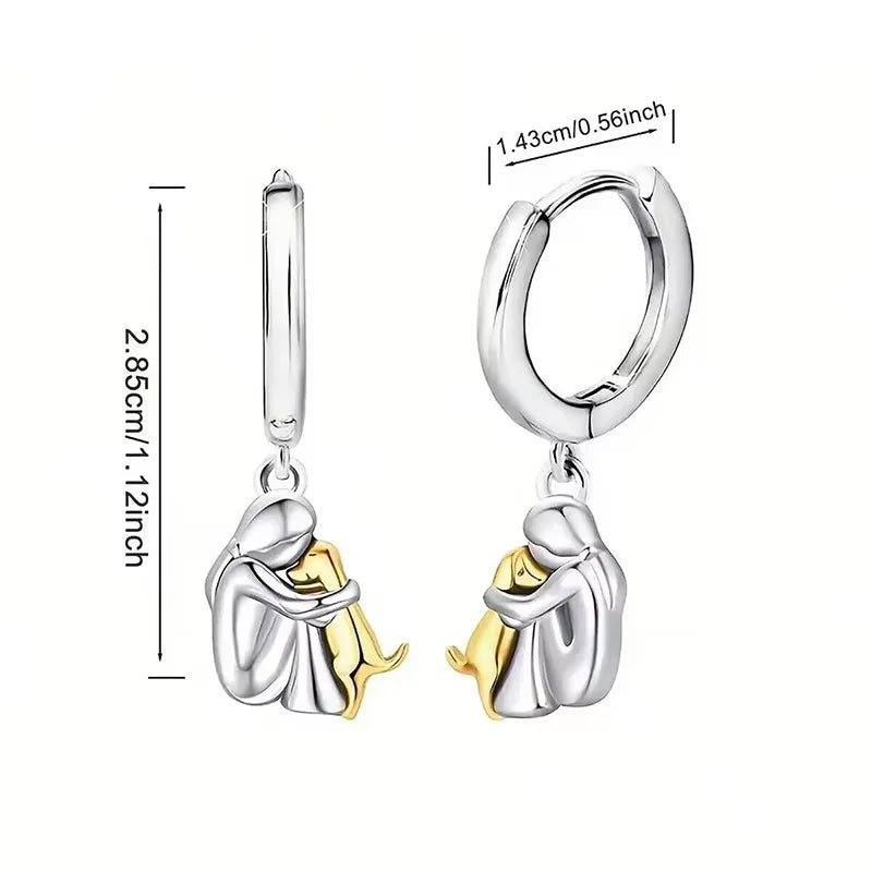 Harper™ – Dog Icon Hoop Earrings