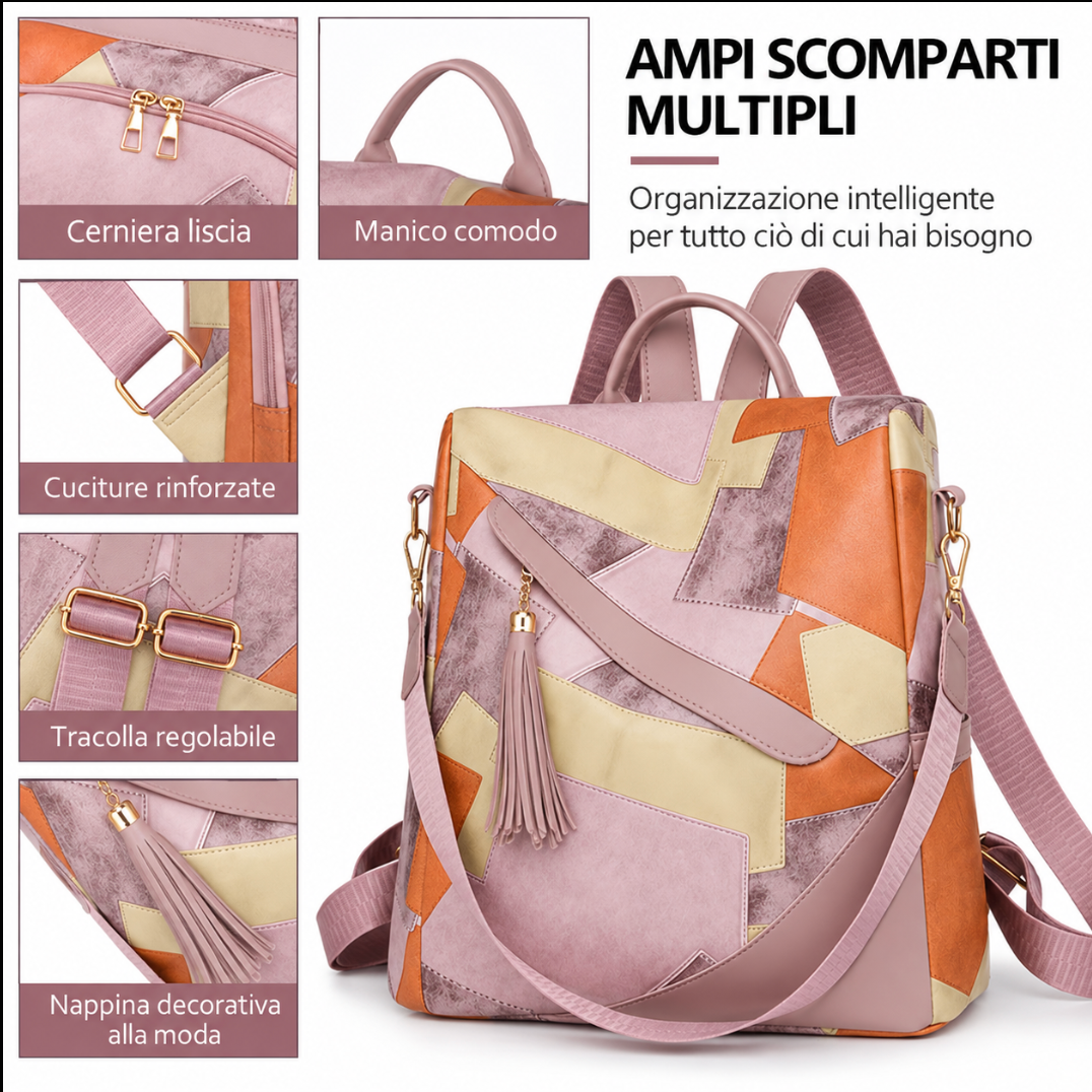 Marzia | Zaino Antifurto a Quadri