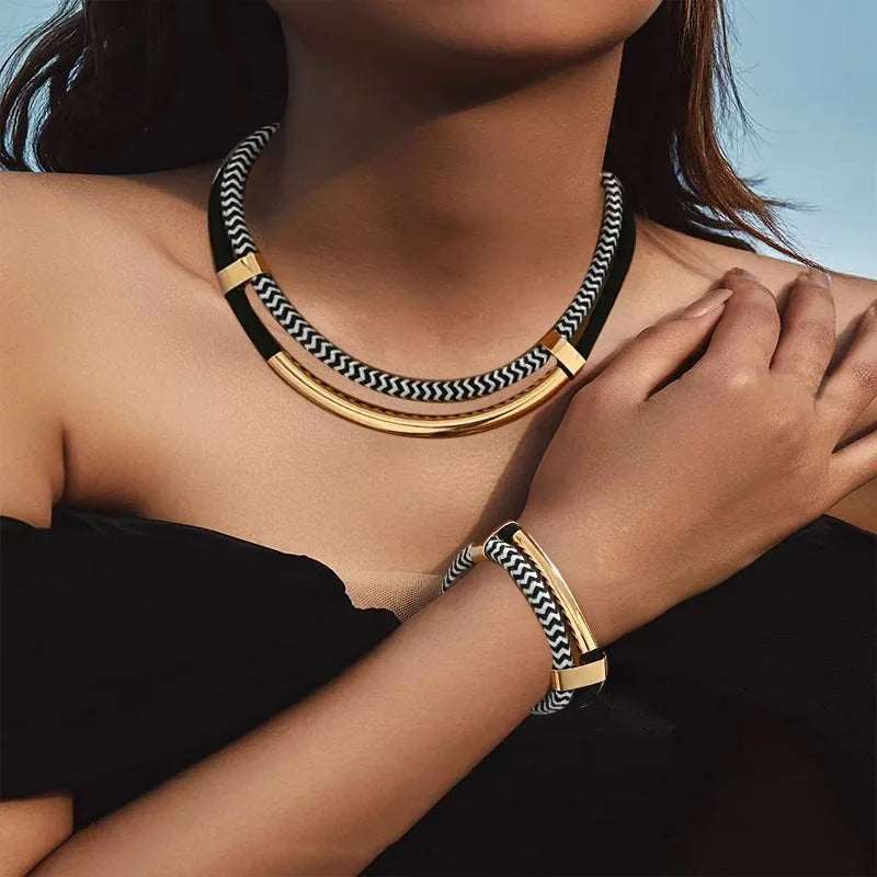 Clara™ | Stainless Steel Link Jewelry Set