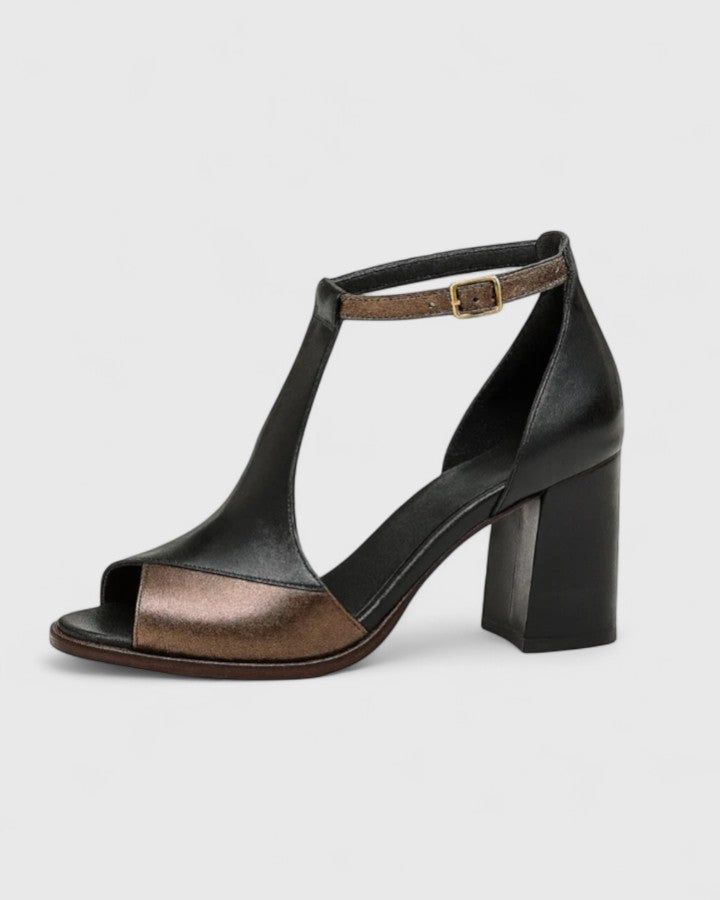 Lorenza | Sandalias con tacón geométrico