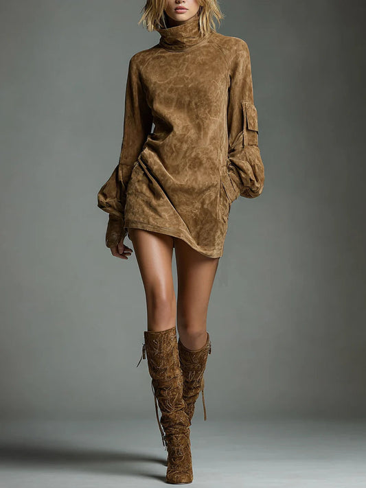 Selena – Milano Coffee Dress