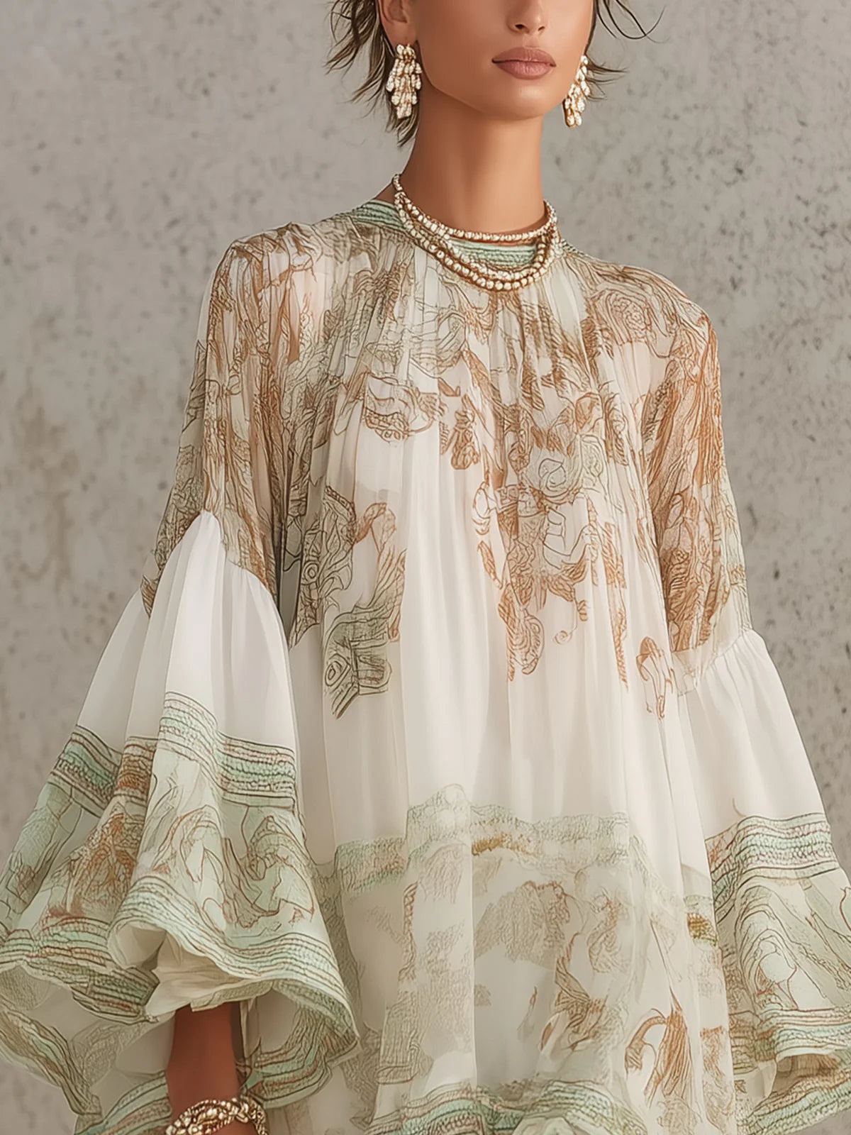 Isabella | Vestido mini con volantes en el bajo para mujer