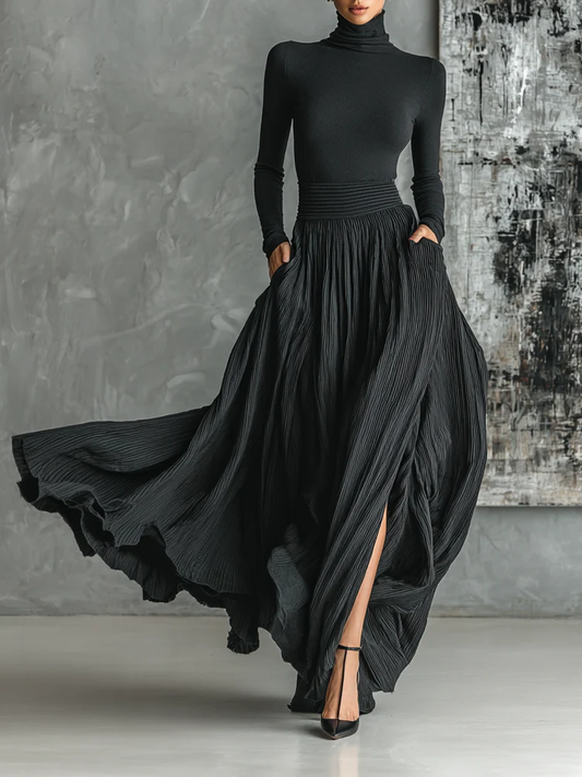 Luna – Royal Black Co-ord Set