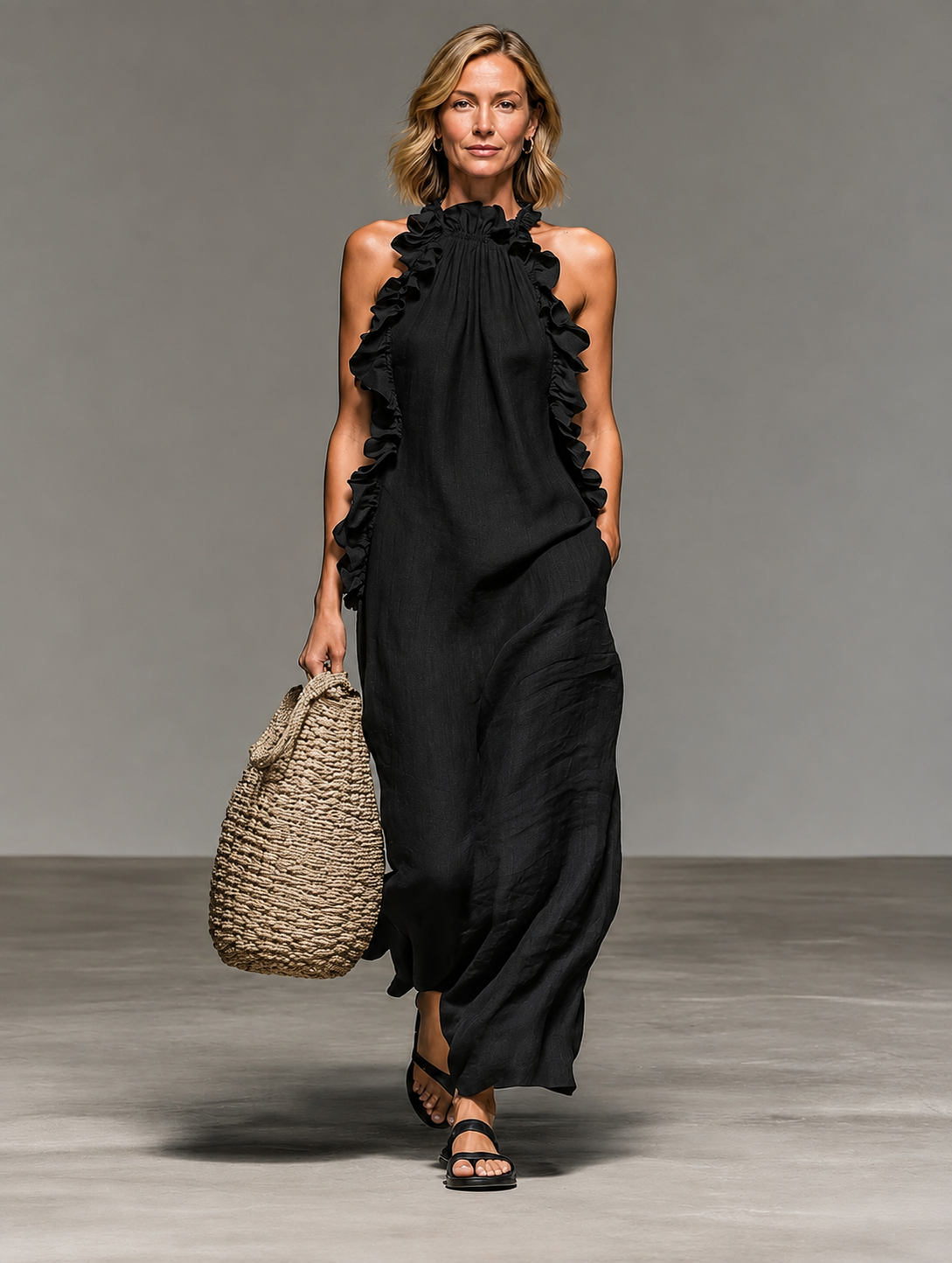 Emma | Maxivestido con volantes suaves
