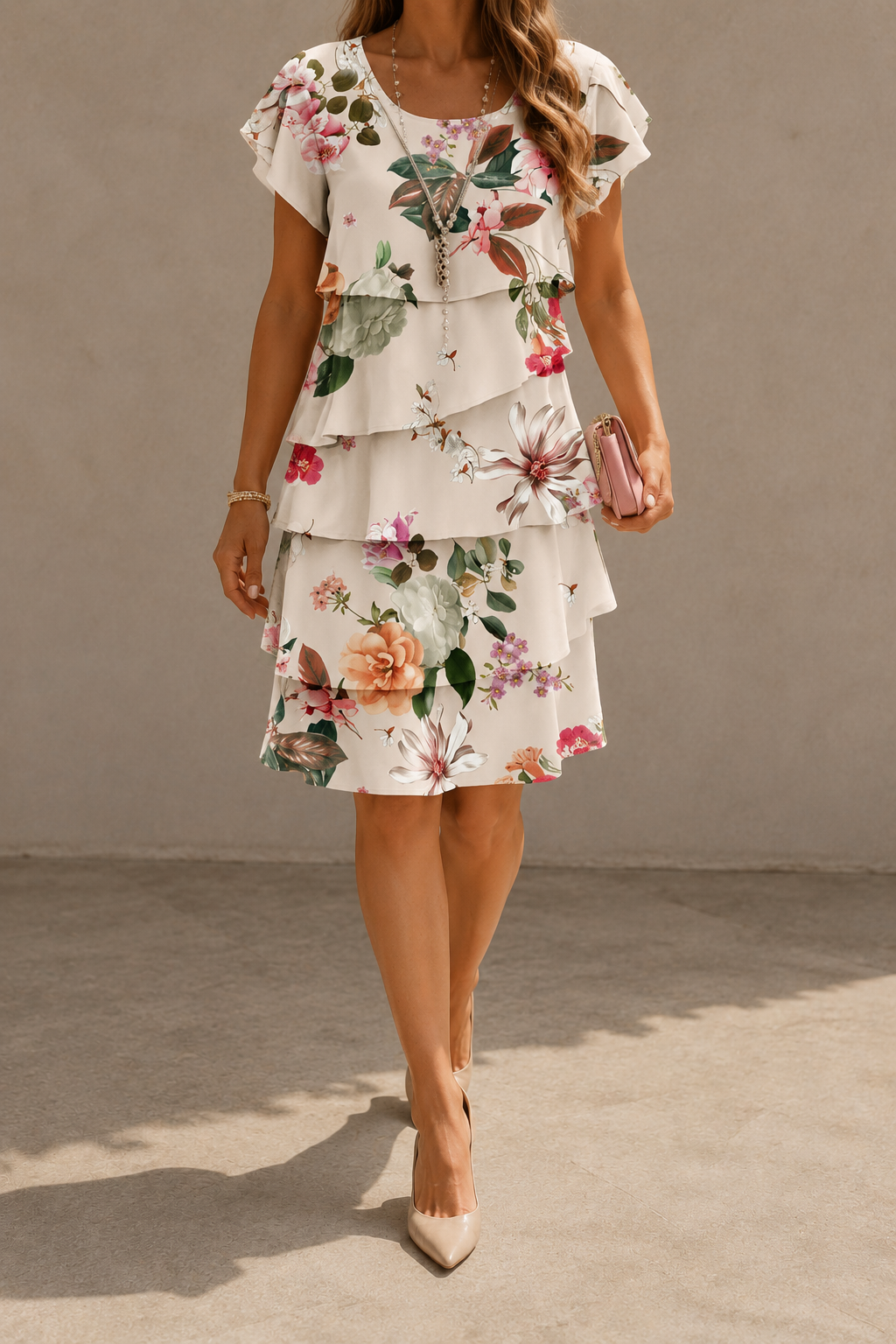 Camille – Vestido elegante y vaporoso con volantes