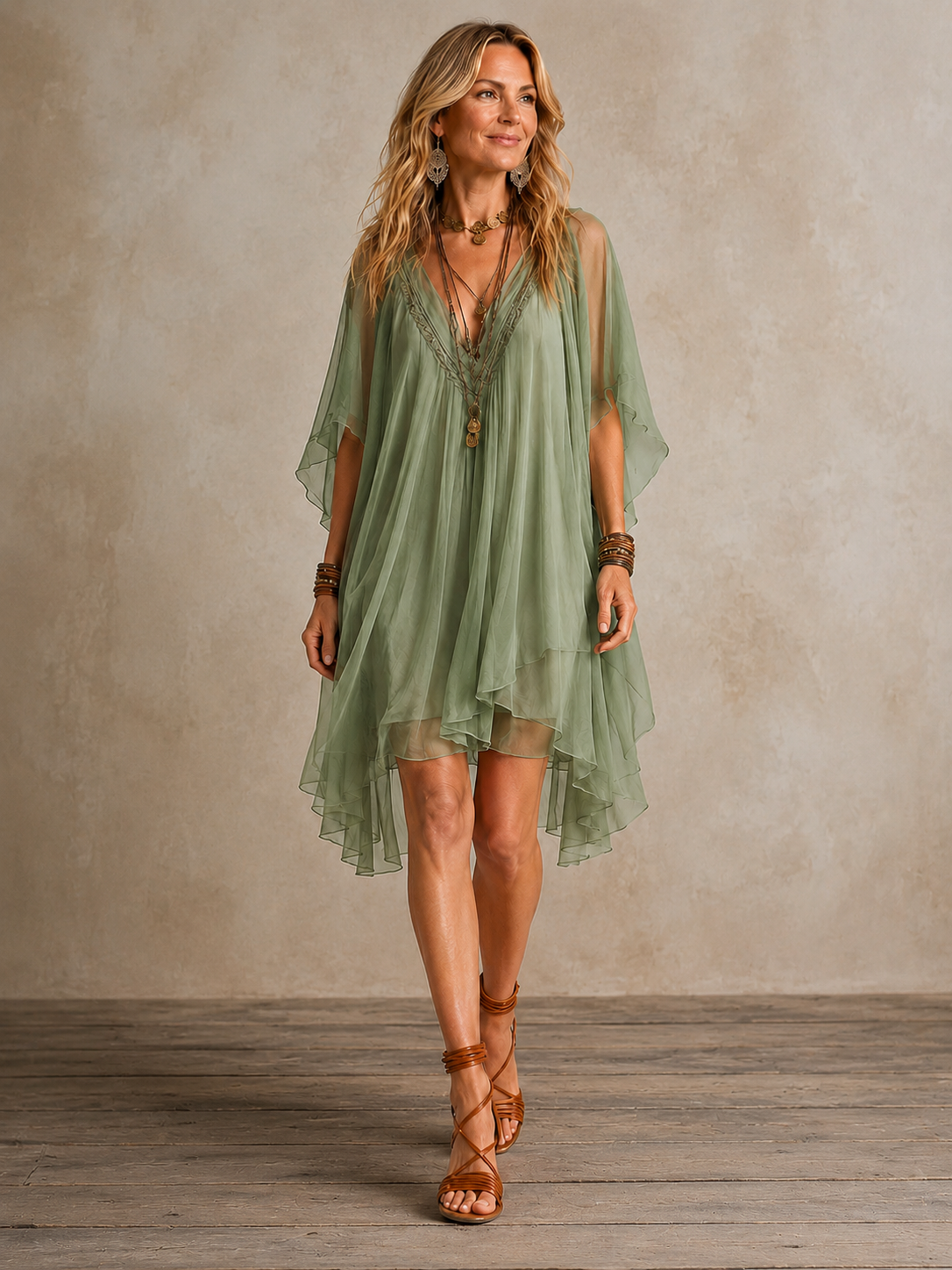 Ella | Mini boho con volantes