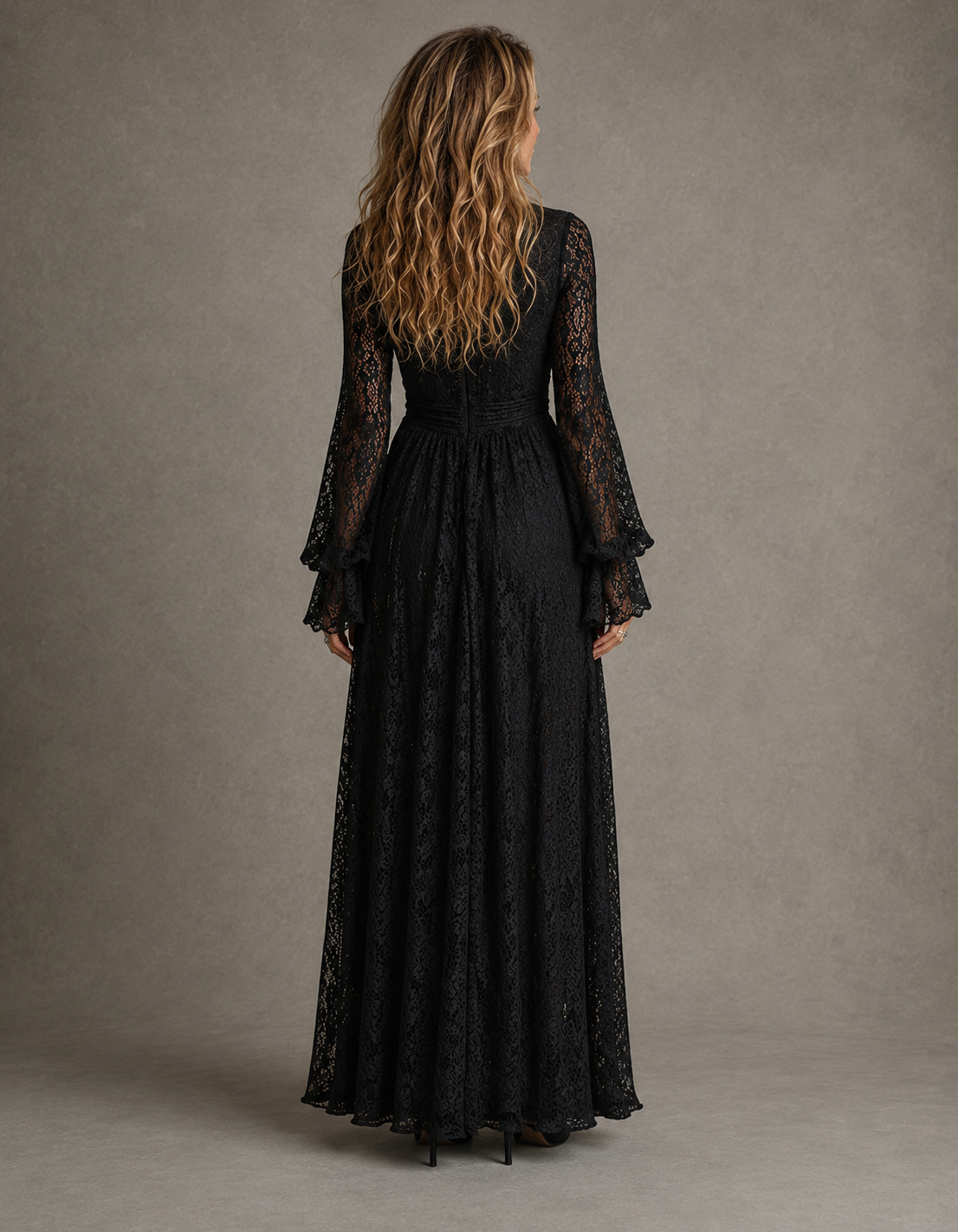 Charlotte | Vestido largo de mujer con escote en V pronunciado