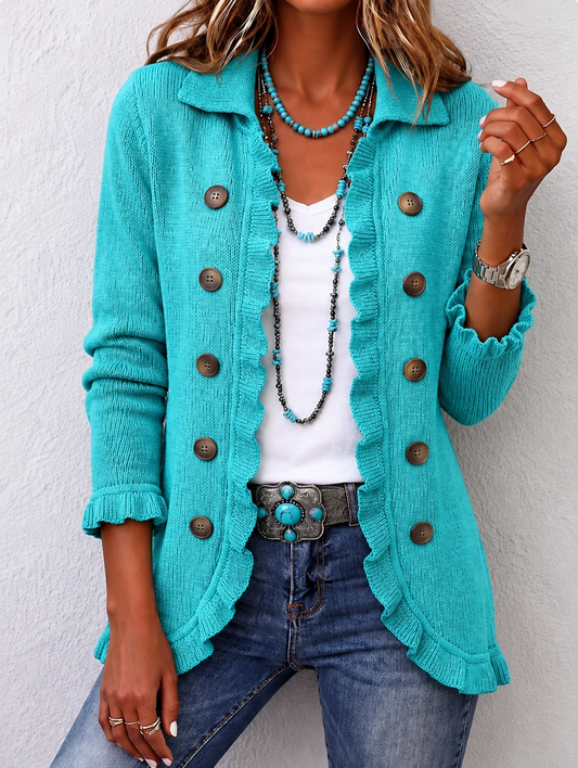 Maribel | Jersey vintage de color turquesa
