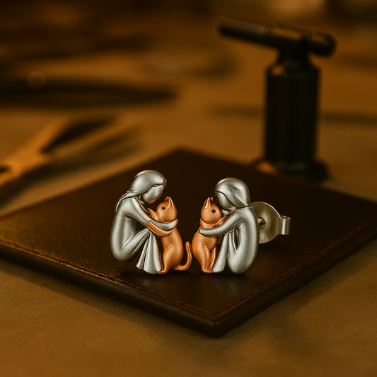 Ayla™ – Cat Embrace Icon Earrings