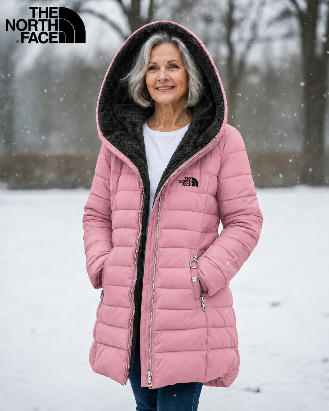 TNF  Fleece Lined Quilted Coat - CLEARANCE SALE