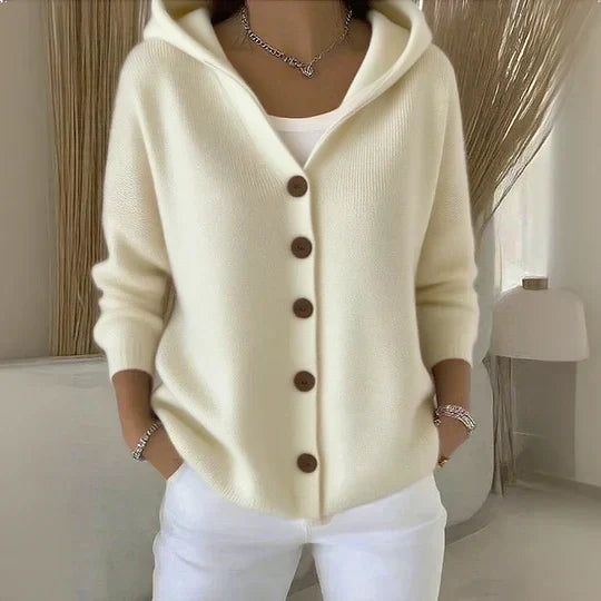 Zoé | Knitted Hooded Cardigan