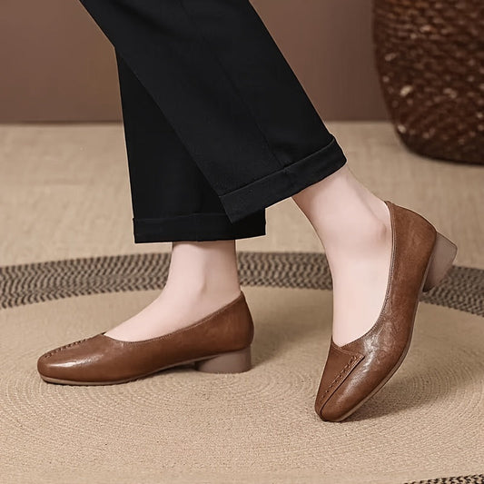 Arden™ | Square-Toe Low-Heel Pumps