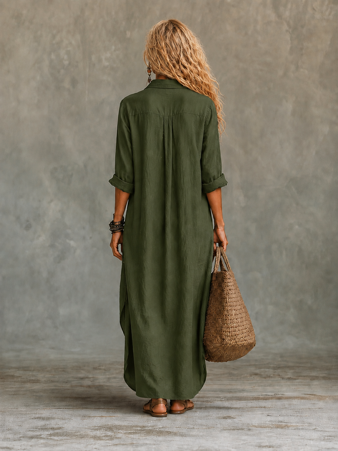 Vivienne | Vestido largo con botones para mujer