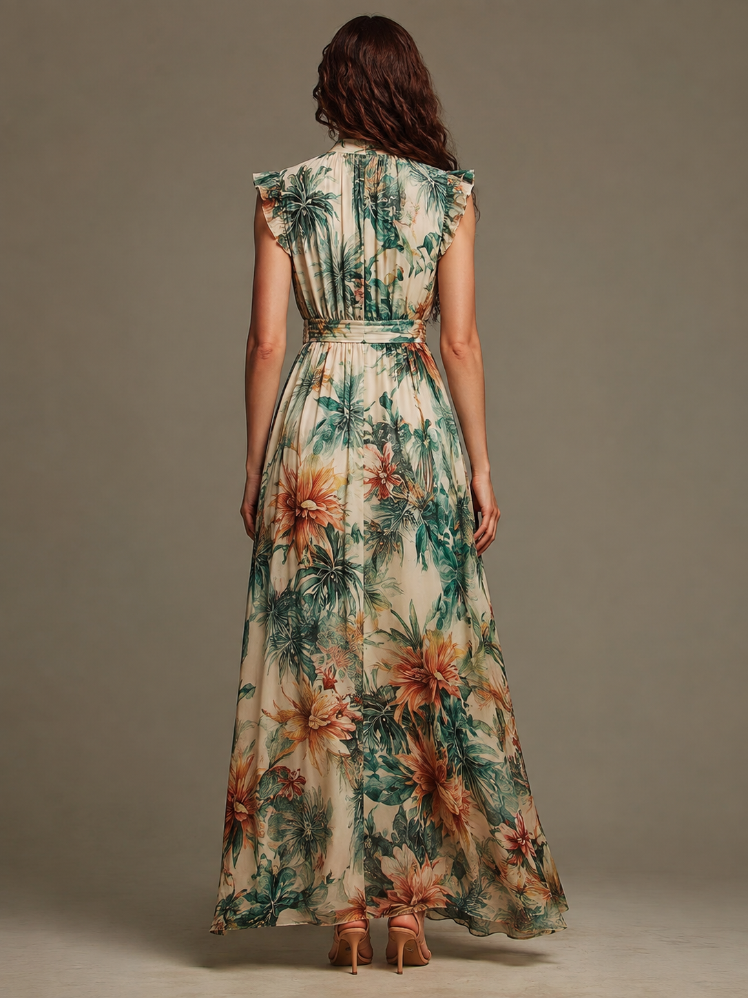 Grace | Gasa tropical estampada