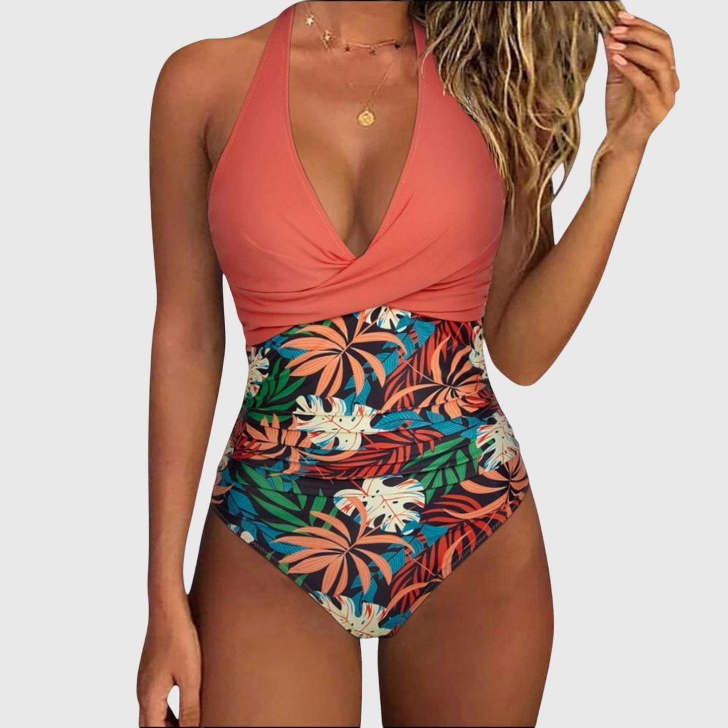 Florence - Elegante bañador de mujer con escote en V