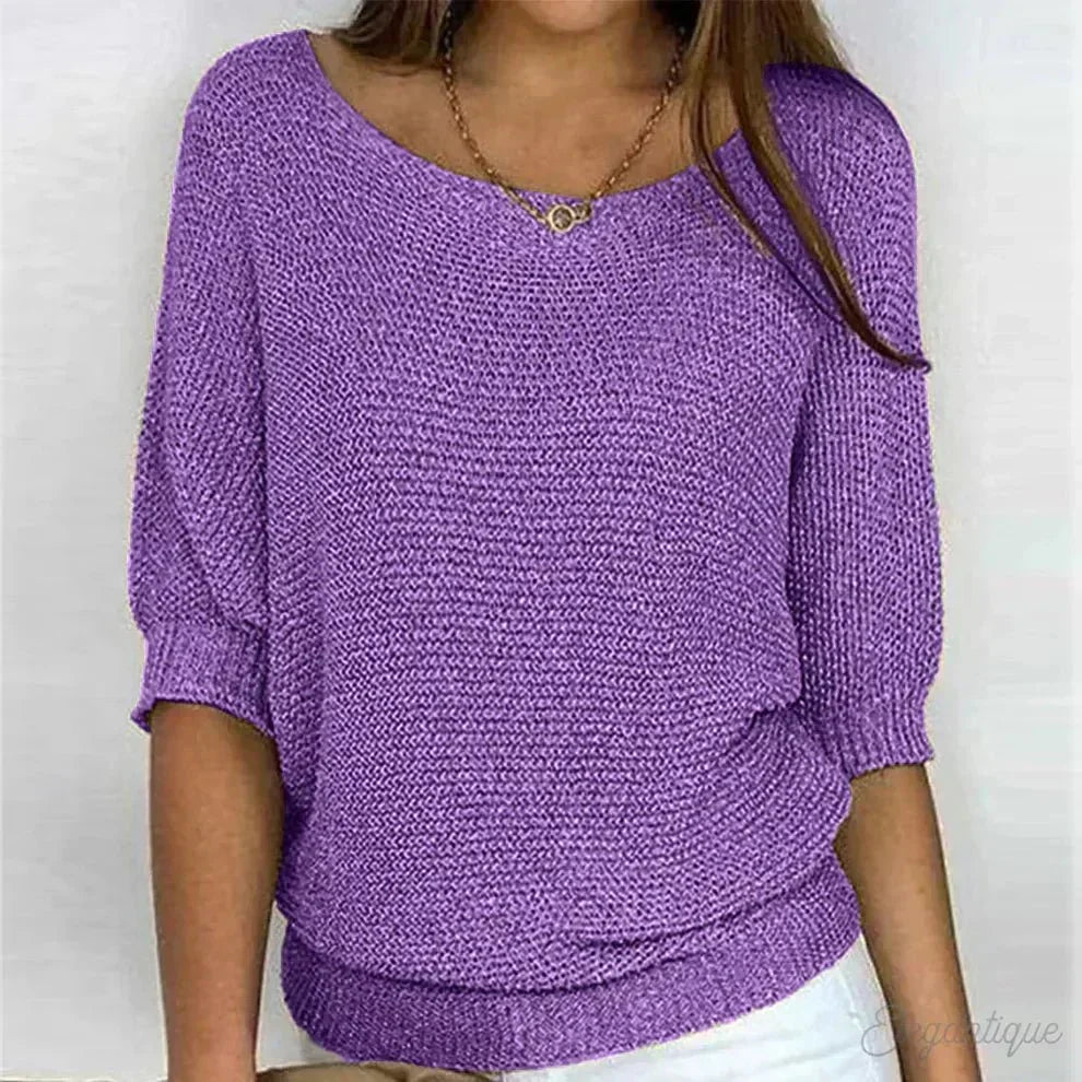 Sorella | Textured Relaxed Fit Top for Women | Smart Casual
