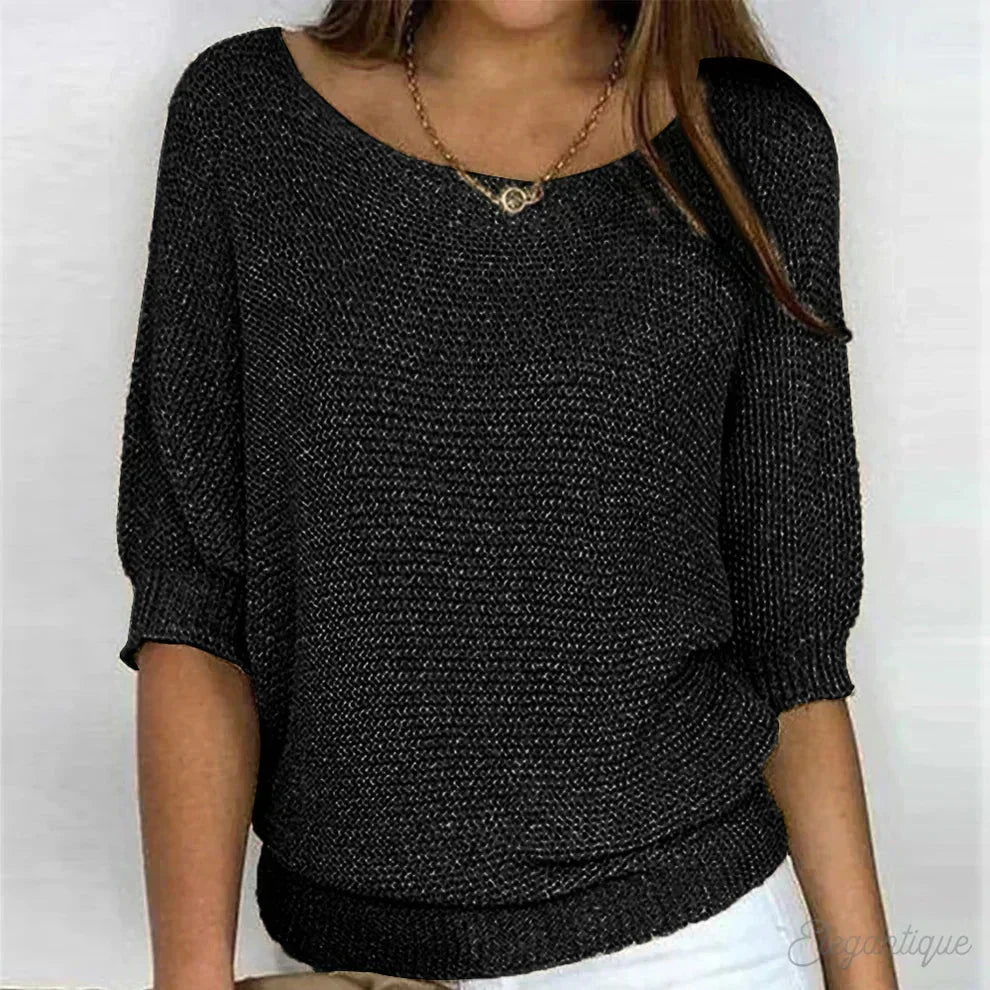 Sorella | Textured Relaxed Fit Top for Women | Smart Casual