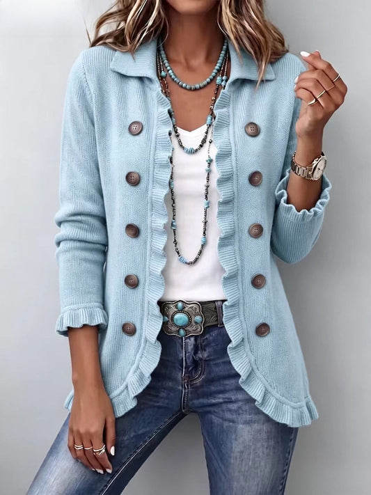 Cecilia | Jersey azul polvo